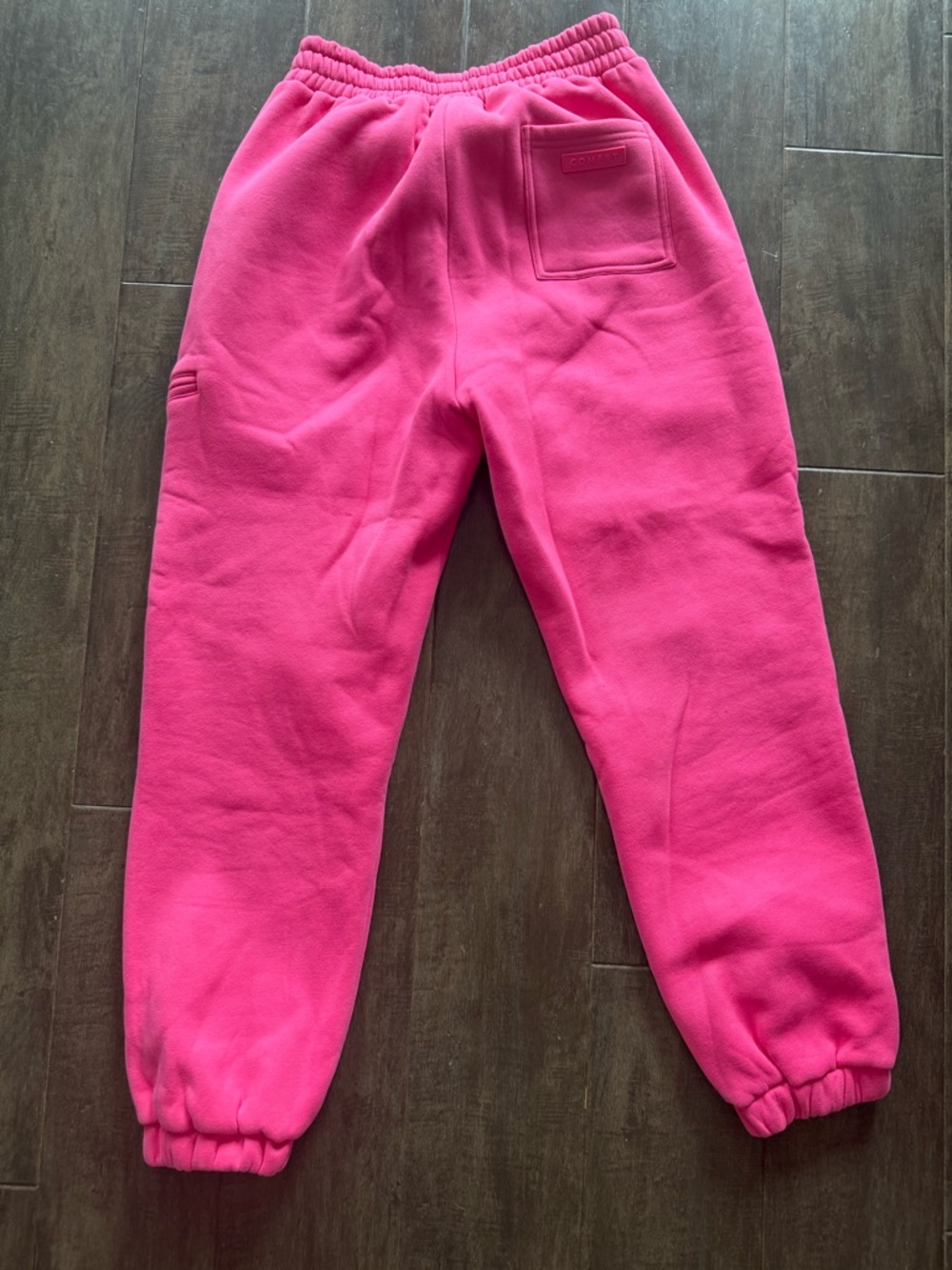 Comfrt Airplane Mode Travel Sweatpants Jogger w Pockets Wlastic Waist Hot Pink M - Picture 8 of 12